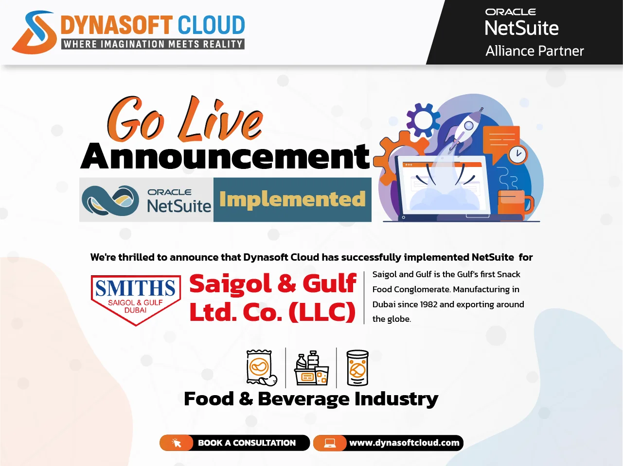 NetSuite Go Live Dynasoft Cloud UAE Saigol and Gulf Food Industry